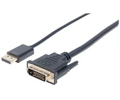 Manhattan DisplayPort – DVI-D kabelis 3m juodas (152136)