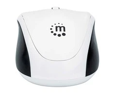 14417 Intracom MANHATTAN Dual-Mode Bluetooth pelė 4.0 2.4GHz Wireless 800/1200/1600 dpi 3 mygtukai With Scroll Wheel Juodas/Baltas