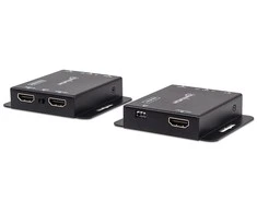 Manhattan 207461 HDMI ilgintuvas per Cat6a vytos poros, iki 50 m su IR ir POC maitinimo kabeliu