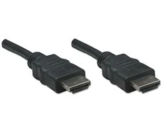 MANHATTAN HDMI kabelis, 7,5 m, HDMI kištukas su kištuku, ekranuotas, Juodas, 308441