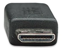 Intracom MANHATTAN High Speed HDMI Cable 1,8m juodas Mini HDMI 19 kontaktų kištukas HDMI 19 kontaktų kištukas nikeliuotos jungtys