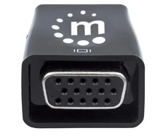 MANHATTAN HDMI kištukas į VGA lizdą su garsu, pasirenkamas USB Micro-B maitinimo prievadas, Juodas, 151542