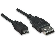StarTech Manhattan didelės spartos USB įrenginio laidas USB kabelis 0,5 m USB A Micro-USB B Juoda