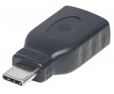 StarTech Manhattan Kabelis / Adapteris USB C USB A Juoda