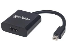 MANHATTAN Mini Ekranas port (DP) /HDMI Adapteris, M/F, juodas, 152570