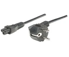 Manhattan, Power cable, Schuko – C5, for IBM, Compaq notebooks, 1.8m, 371131