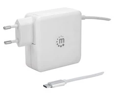 Manhattan kroviklis USB-C 5-20V iki 60W USB-A 5V iki 2.4A baltas
