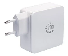 Manhattan kroviklis USB-C 5-20V iki 45W, USB-A 5V iki 2.4A baltas