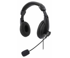 Manhattan Products Manhattan 179843 USB stereo ausinės juodos
