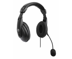 Manhattan Products Manhattan 179843 USB stereo ausinės juodos