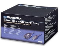 StarTech MANHATTAN didelės spartos USB aktyvusis prailginimo laidas su grandine, vyriškas / moteriškas, 20,0 m, 150958
