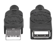 StarTech USB kabelis Manhattan USB-A - USB-A 1 m Juodas (308519)