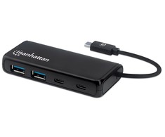 Manhattan 4-Port USB 3.2 Gen 1 Hub USB-C St./ 2xUSB-C &amp; 2x C