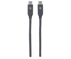 USB kabelis Manhattan USB-C - USB-C 1 m Juodas (353526)