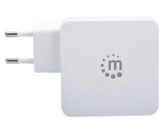 Manhattan kroviklis USB-C 5-20V iki 45W, USB-A 5V iki 2.4A baltas