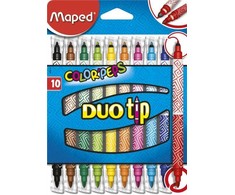 Maped Flomasteriai ColorPeps Duo Tip, 10 spalvų