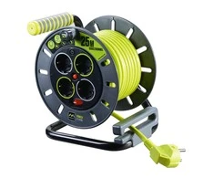 Ilgintuvas MASTERPLUG, 4 vietų, 3x1,5, ritė, su įžeminimu, 25 m, OMG25164SL