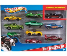 Mattel HOT WHEELS dešimties automodelių rinkinys, 54886