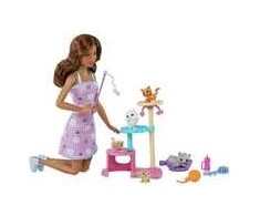 Lėlė Barbie su kačiukų nameliu Kitty Condo HHB70