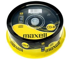 Maxell CD- R 700 MB 52x 25 vnt (628529.40)