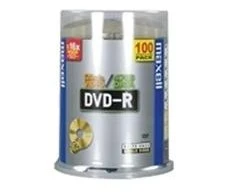 DVD-R diskai MAXELL, 4,7 GB, 16X, 120 min., 100 vnt., rietuvėje