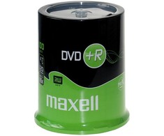 Maxell DVD + R 4,7 GB 16x100 vienetų (275641.30.GB)