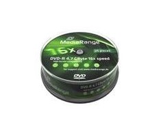 MediaRange DVD- R 4.7 GB 16x 25 vienetai (MR403)