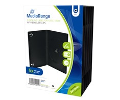 MediaRange Record dėklas, 5 vnt, juoda (BOX30)
