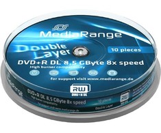 MediaRange DVD + R DL 8,5 GB 8x 10 vienetų (MR466)