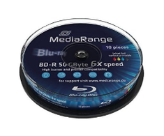MediaRange BD- R DL 50 GB 6x 10 vienetų (MR509)