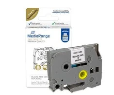 MediaRange MediaRange Tape ca. Brother TZ-221/TZe-221 9mmx8m juoda
