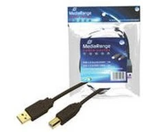 Kabelis USB MediaRange USB-A - USB-B 1.8 m Juodas (MRCS101)