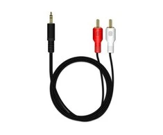 MediaRange Chinch Anschlusskabel 2x Chinch-Stecker 3.5mm 1m