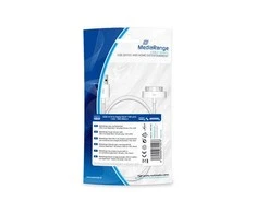 Kabelis USB MediaRange USB-A - Lightning 1 m Baltas (MRCS181)