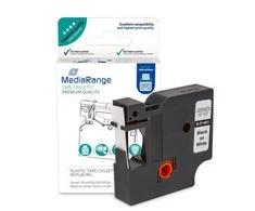 MediaRange MediaRange Schriftbandka. komp. Dymo 12mmx7m laminiert sw/ws