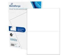MediaRange Baltos etiketės 210x148,5 mm 100 vnt (MRINK141)