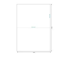 MediaRange Baltos etiketės 210x148,5 mm 100 vnt (MRINK141)