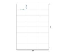 MediaRange Baltos etiketės 70x37mm 1200 vnt (MRINK149)