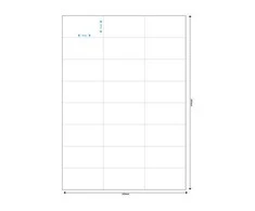 MediaRange Baltos etiketės 70x37mm 1200 vnt (MRINK149)