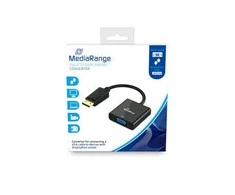 Adapteris AV MediaRange DisplayPort – D-Sub (VGA) juodas (MRCS173)