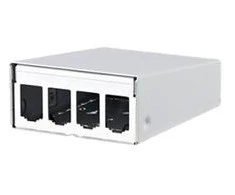 METZ CONNECT modulio AP korpusas 4 jungtys, grynai baltas, be komplektacijos