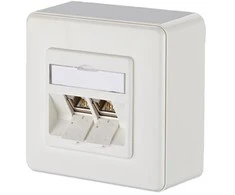 METZ CONNECT E-DAT modulis 2 prievadas AP Cat.6A, grynai baltas