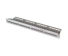 METZ CONNECT E-DAT modulis 24x8(8) 1U pataisų laukas Cat.6A, šviesiai pilkas