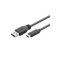 USB kabelis MicroConnect USB-A - USB-C 0,5 m Juodas (USB3.1CA05)