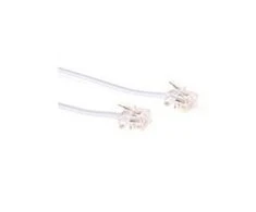MicroConnect Telefonas RJ11, 6P / 4C, 1m (MPK181W)