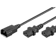 Maitinimo kabelis MicroConnect C13x2 - C14, 1,2m (PE061312)