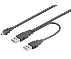 Kabelis USB MicroConnect USB-A - 0.6 m Juodas (USBAAB06)