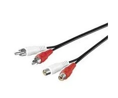 Kabelis MicroConnect RCA (Cinch) x2 - RCA (Cinch) x2 1,5m juoda (AUDCH2)