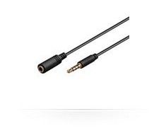 Kabelis MicroConnect Jack 3.5mm - Jack 3.5mm 1m juoda (IPOD003B)