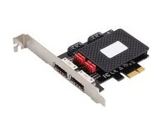 Šakotuvas Valdiklis MicroConnect PCIE 2.0 x1 – 2x ESATA + 2x SATA III (MC-SATA3-T4)